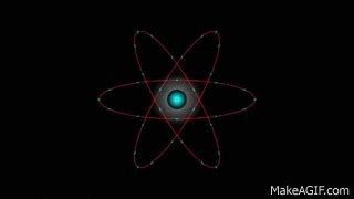 Amazing atomic nucleus animation nuclear emblem atomic icon HD animated cartoon on Make a GIF