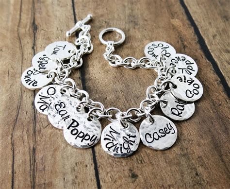 Custom Charm Bracelet Sterling Silver Charm Bracelet