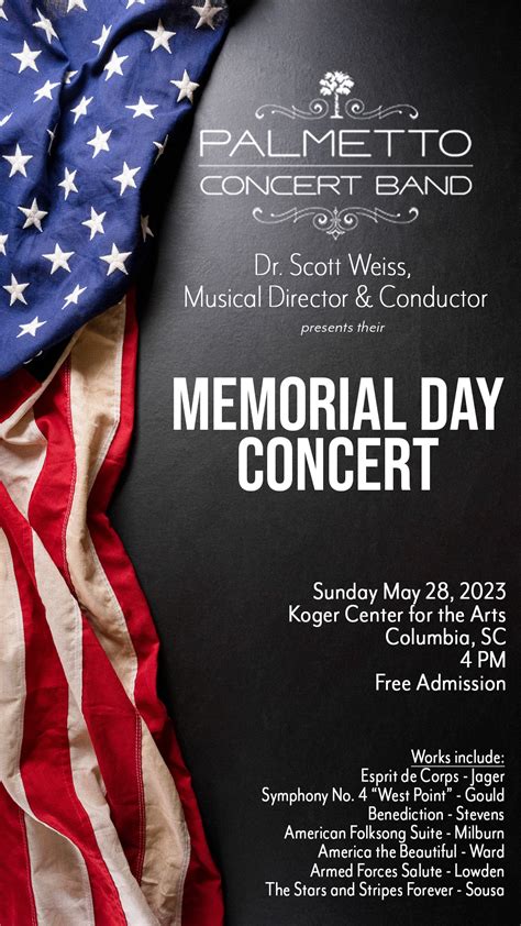 2023 Memorial Day Concert – Palmetto Concert Band