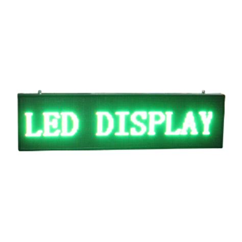 P10 led electronic moving message sign outdoor green led scrolling message sign