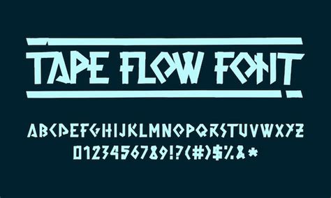 Premium Vector | Modern duct tape font grunge typeface for poster design Alphabet characters and ...