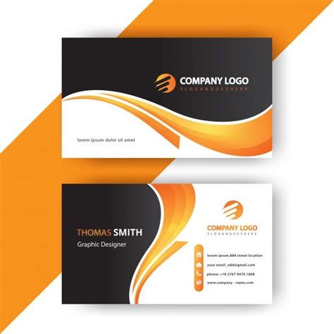 Download Stylish Business Card for free | Stylish business cards, Modern business cards, Yellow ...