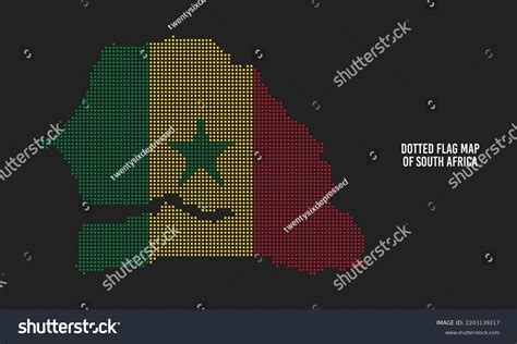 Dotted Flag Map Senegal Vector Illustration Stock Vector (Royalty Free ...