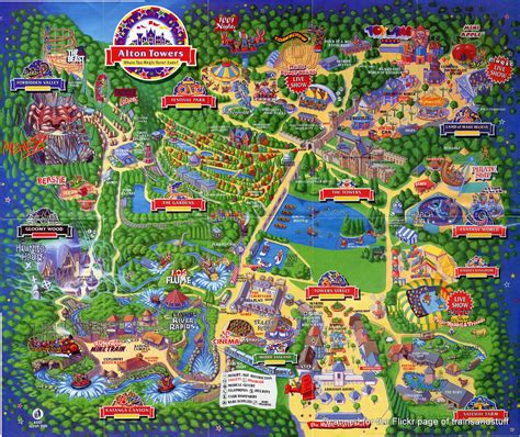 Alton Towers map from 1994 | oldcolorimages.com | Flickr