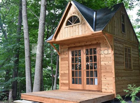 Offgrid Life: 10 x 10 Cedar Tiny Cabin Kit for $9,800 Cdn