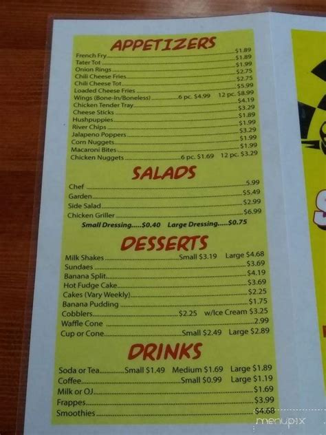 Online Menu of Speedway Cafe, Connelly Springs, NC