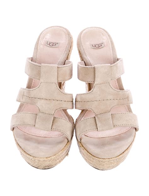 UGG Australia Suede Platform Slide Sandals - Shoes - WUUGG23376 | The ...