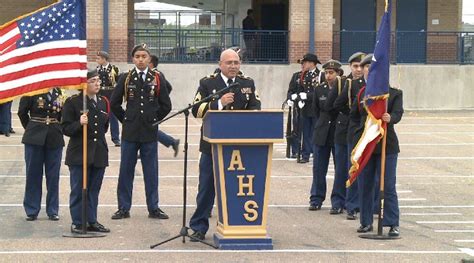 Alexander High School holds flag retiring ceremony