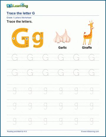 Letter G Worksheets | K5 Learning