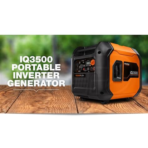 Generac iQ3500 - 3000 Watt Ultra-Quiet Electric Start Portable Inverter ...