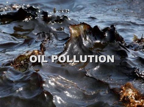 Oil pollution