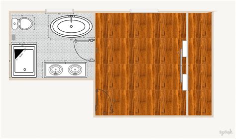 Bathroom layouts and floor plan ideas.