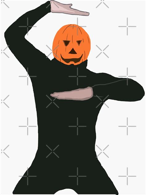 "The Pumpkin Dance Meme" Sticker for Sale by Barnyardy | Redbubble