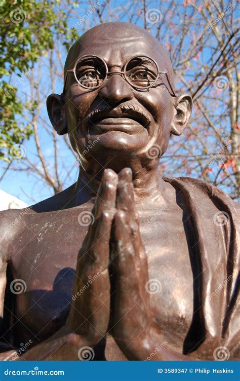 Mahatma Gandhi Statue stock image. Image of humble, british - 3589347