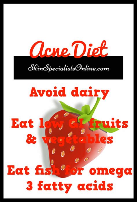 Acne Diet - Skin Specialists Online