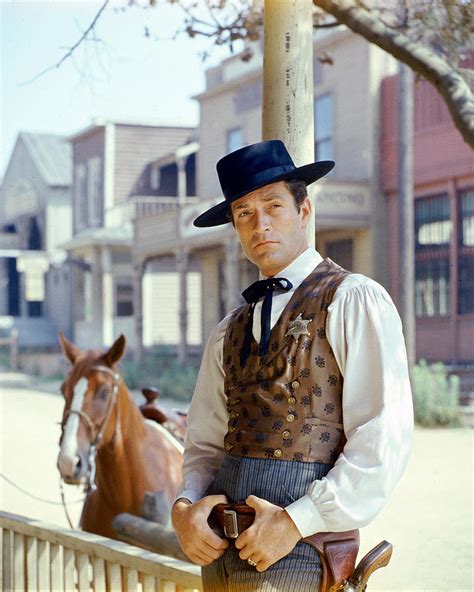 Hugh O'brian In The Life And Legend Of Wyatt Earp Photograph by Silver ...