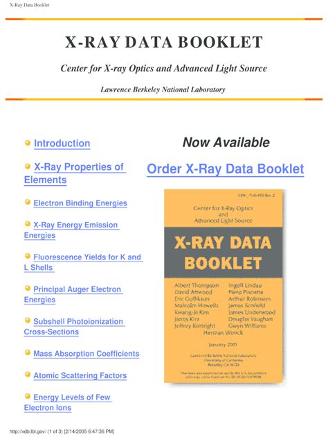 Fillable Online X-Ray Properties of Fax Email Print - pdfFiller