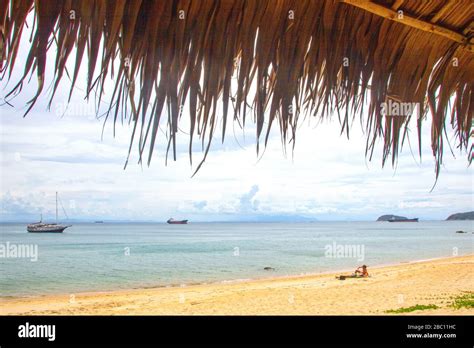 beach in the island of Cu Lao Cham, one of the Cham islands in Vietnam ...