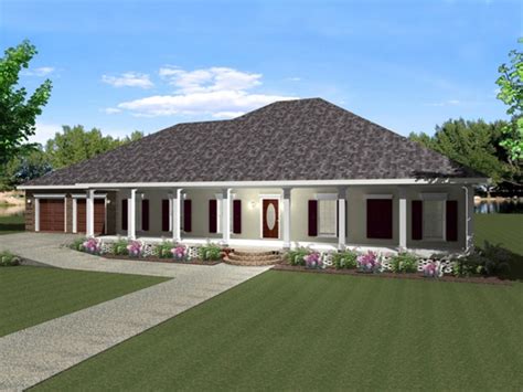 one story house plans with wrap around porch one story | Country style ...