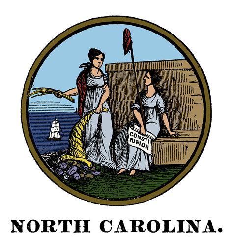 North Carolina State Seal #2 Painting by Granger - Fine Art America