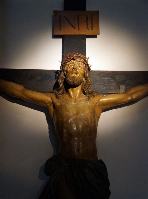 Statue of Jesus on the Cross Stock Image - Image of crucufix, faith ...