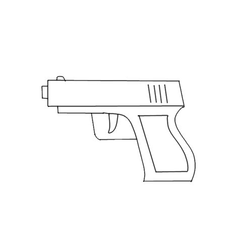 Pistol Template 1 by NezukoRempaDeviart07 on DeviantArt