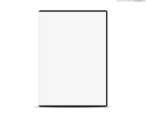 Blank white case with DVD, PSD web template | PSDgraphics