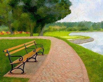 Park Bench Painting at PaintingValley.com | Explore collection of Park Bench Painting