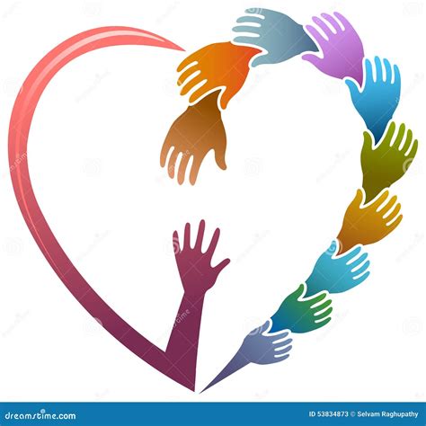 Helping hands stock vector. Illustration of future, caring - 53834873