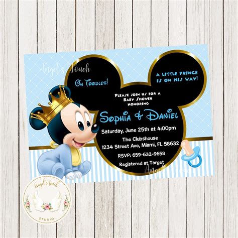 Mickey Mouse Baby Shower Invitations