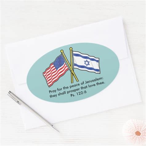 Pray For The Peace Of Jerusalem Stickers | Zazzle