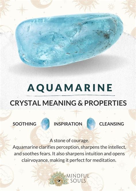 Aquamarine Crystal Meaning and Properties | Crystal meanings, Wiccan crystals, Crystals