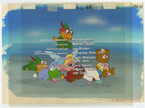 Muppet Babies Title Card Cel & Background - ID:julymuppets5706 | Van ...