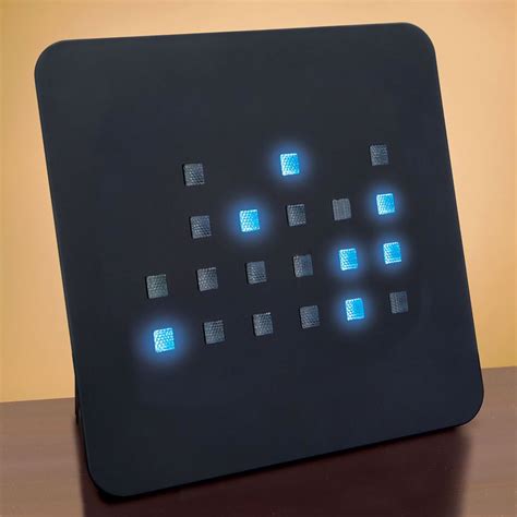 The Base Two Binary Clock - Hammacher Schlemmer