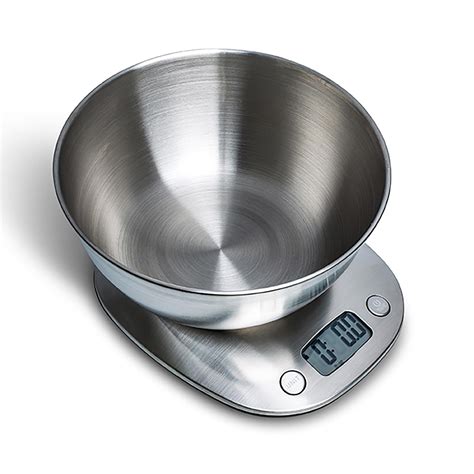 KSP Bake Pro Digital Kitchen Scale with Bowl (Stainless Steel) | Kitchen Stuff Plus