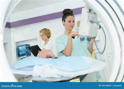 Preparation Ct Scan in Hospital Stock Image - Image of medicare, lying ...