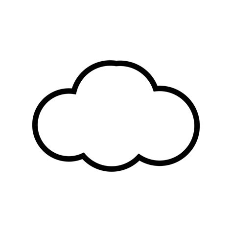 cloud logo vector 15349324 Vector Art at Vecteezy