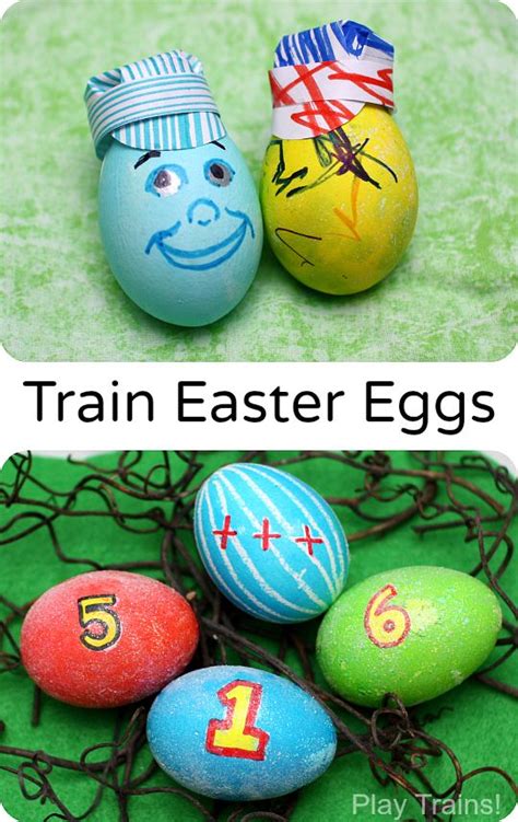 Train Engineer and Thomas and Friends Easter Eggs from Play Trains! Diy Easter Eggs, Making ...