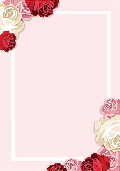 Vector De Fondo Pintado Rosas Frontera | Fondos para anuncios, Fondos de flores y Marcos con flores