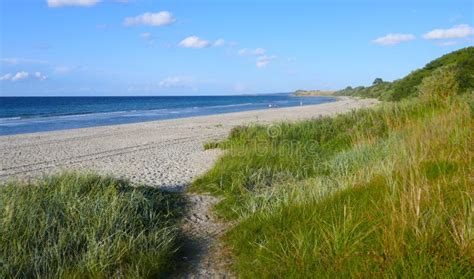 Holidays by the Sea, on the Baltic Sea Coast. Long, Sandy Beach of ...