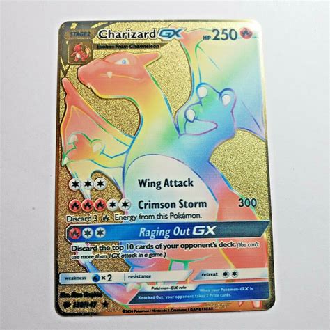 Pokemon Charizard GX Burning Shadows Rainbow - town-green.com