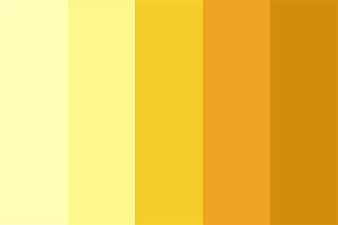 Golden Gold Color Palette