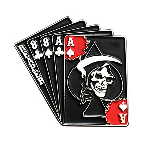 Reaper Dead Man's Hand Pin – MILTACUSA