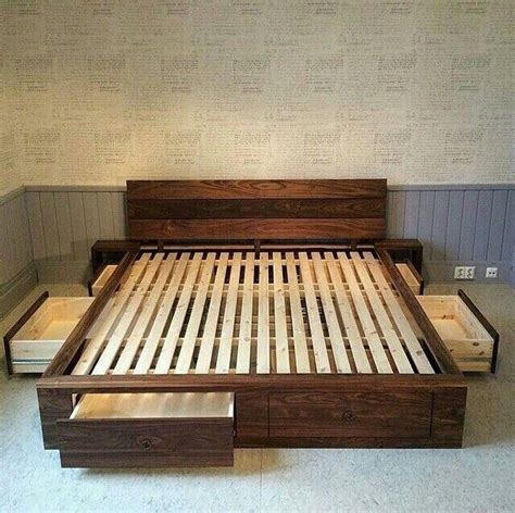 You can now make your very own bed which contains drawers at each side. You can easily put your ...