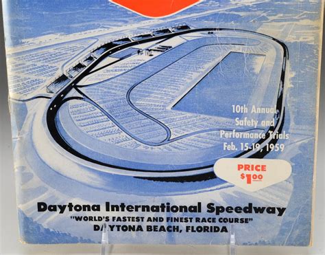 1959 Historic First Annual Daytona 500 Program | EBTH