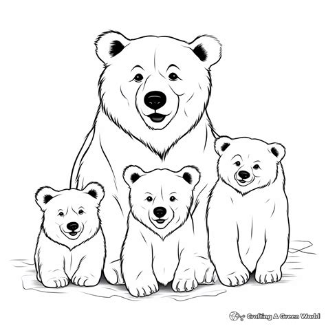 Bear Family Coloring Pages - Free & Printable!