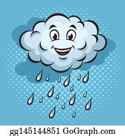 45 Realistic Clouds With Falling Rain Clip Art | Royalty Free - GoGraph