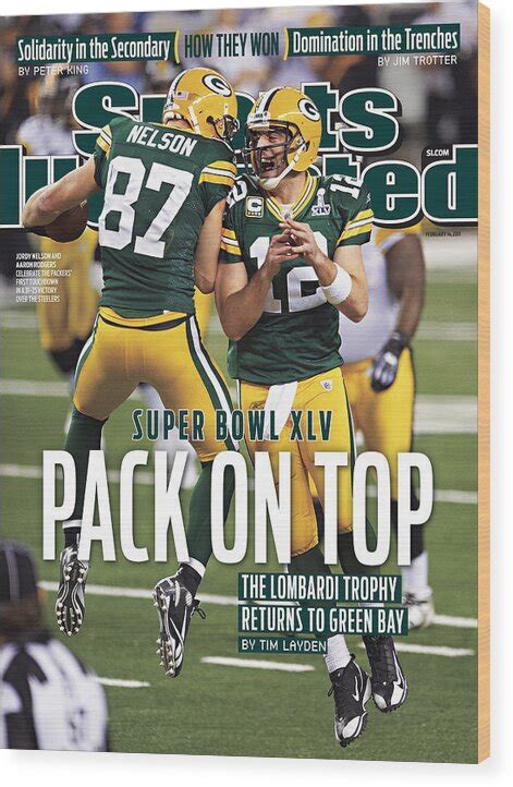 Green Bay Packers Vs Pittsburgh Steelers, Super Bowl Xlv Sports Illustrated Cover Wood Print by ...