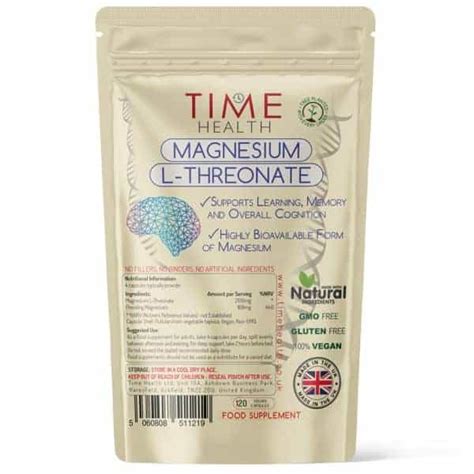 Magnesium L-Threonate – Cognitive & Sleep Support – Highly Bioavailable – Providing 168mg ...