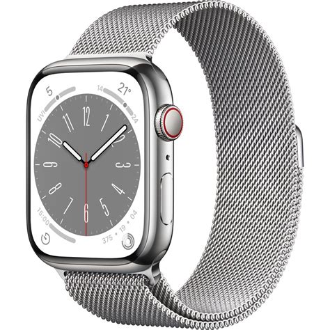 Buy Apple Watch Series 8 GPS + Cellular 41mm Silver Stainless Steel ...